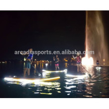 Tablero de paddle surf LED inflable con luz nocturna para la venta